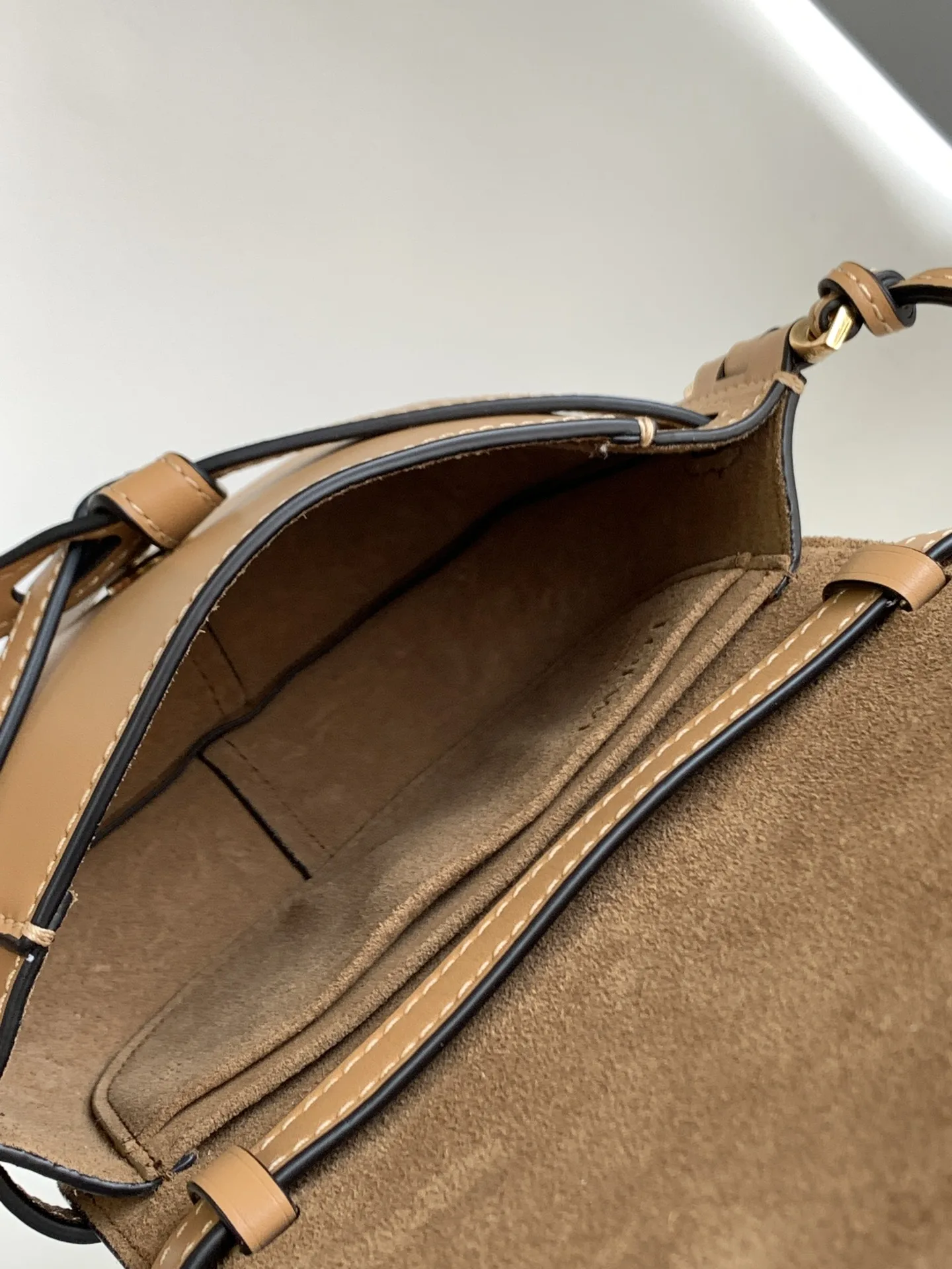 Loewe Gate Dual Mini Shoulder Bag / Beige Gold Hardware - Image 7