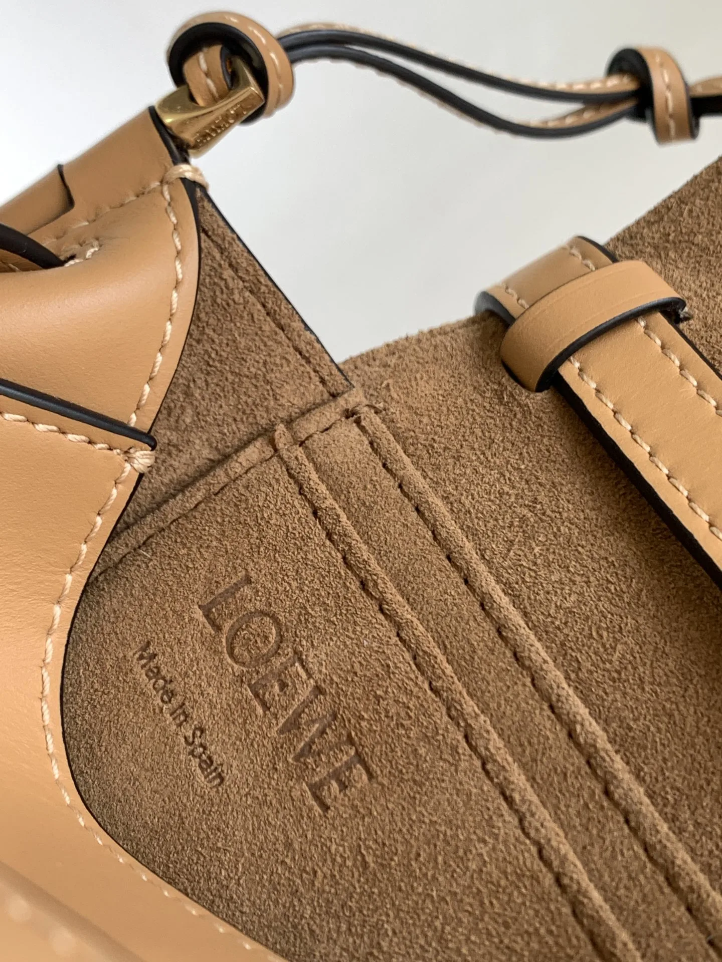 Loewe Gate Dual Mini Shoulder Bag / Beige Gold Hardware - Image 8
