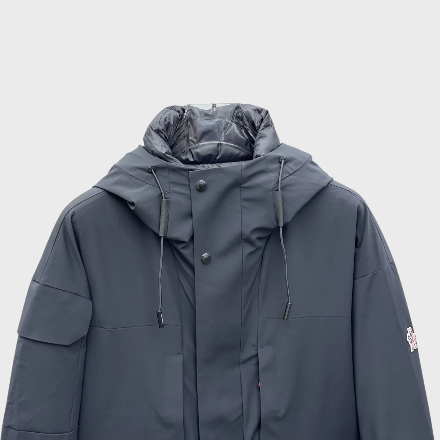 Alternative view of Moncler Technical Hooded Jacket Black