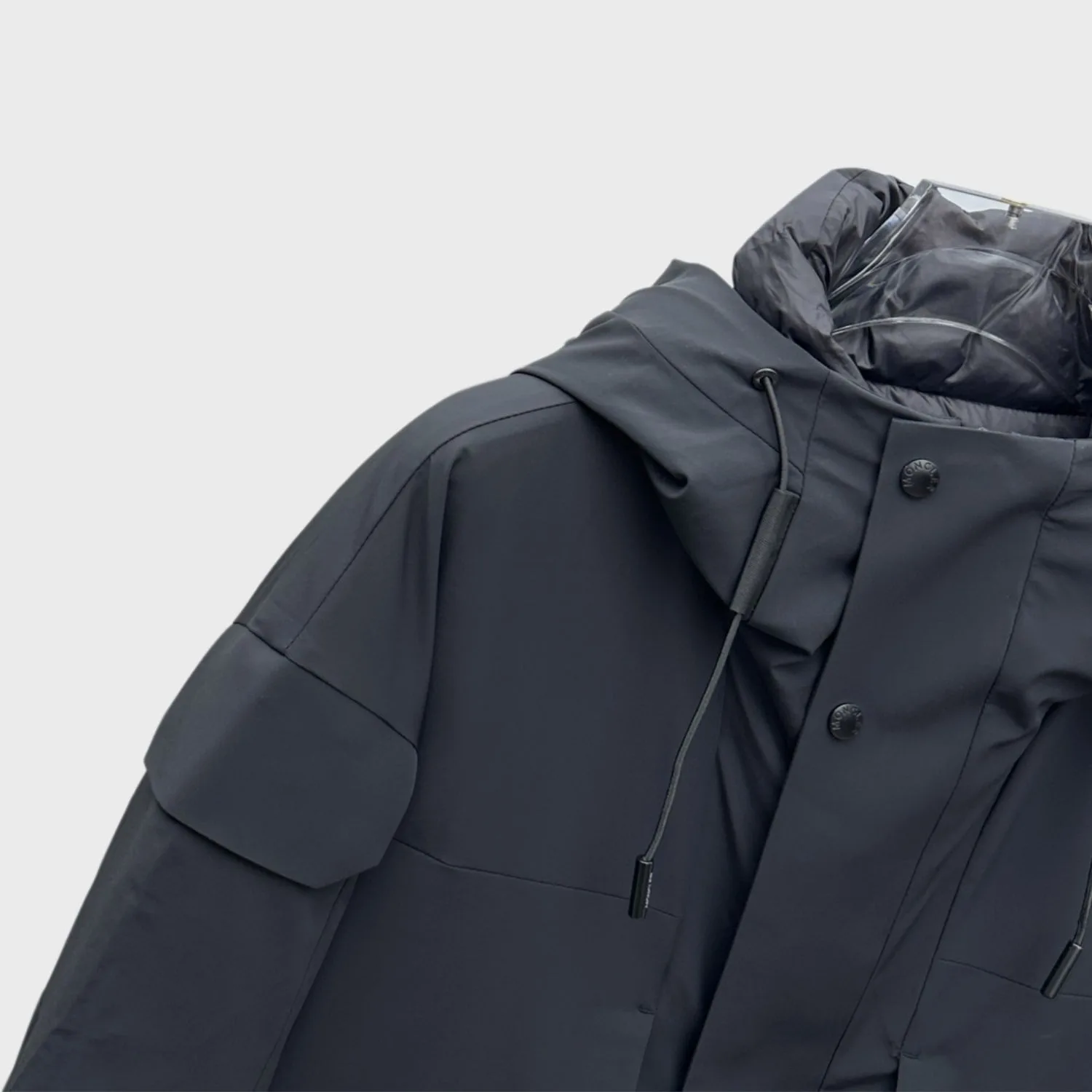 Moncler Technical Hooded Jacket Black - Image 6