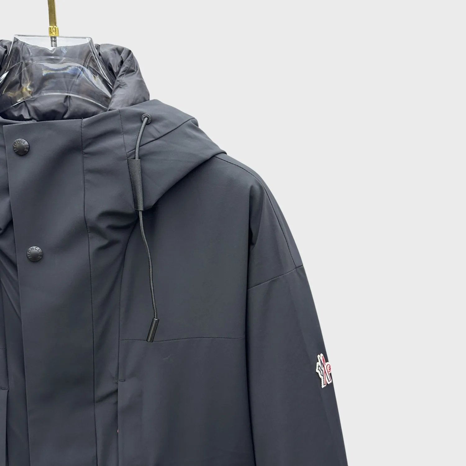 Moncler Technical Hooded Jacket Black - Image 4