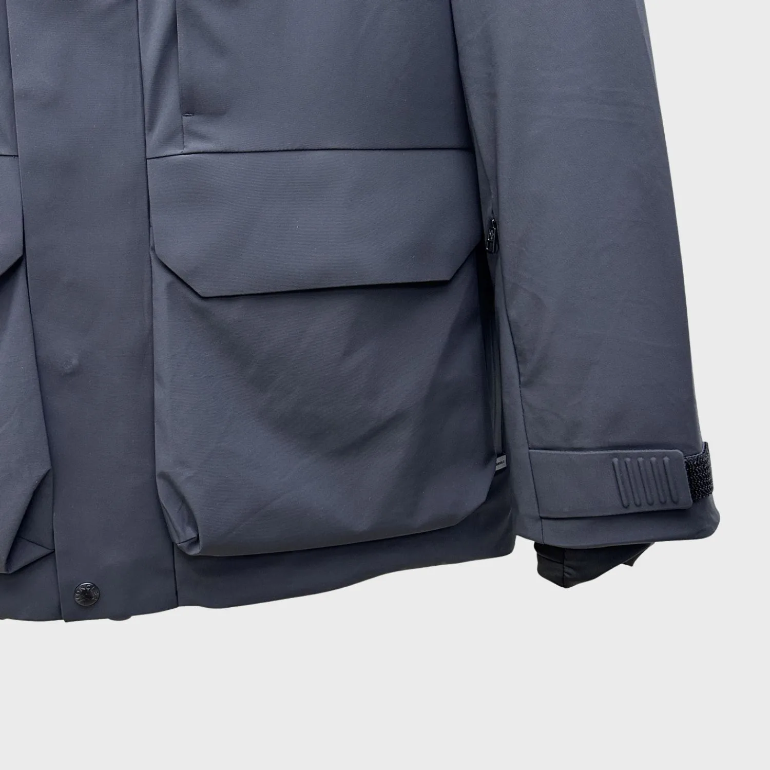 Moncler Technical Hooded Jacket Black - Image 3