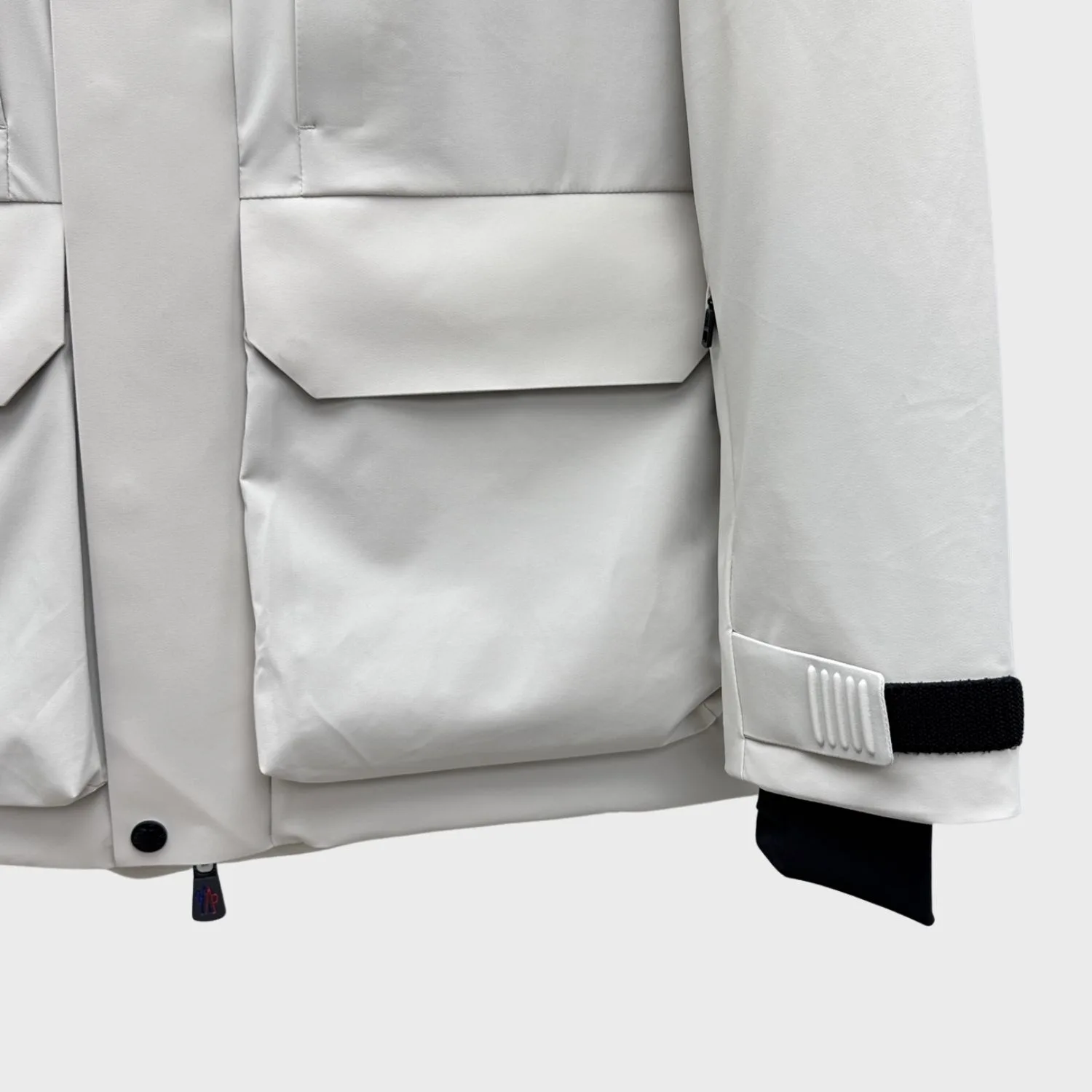 Moncler Technical Hooded Jacket White - Image 6