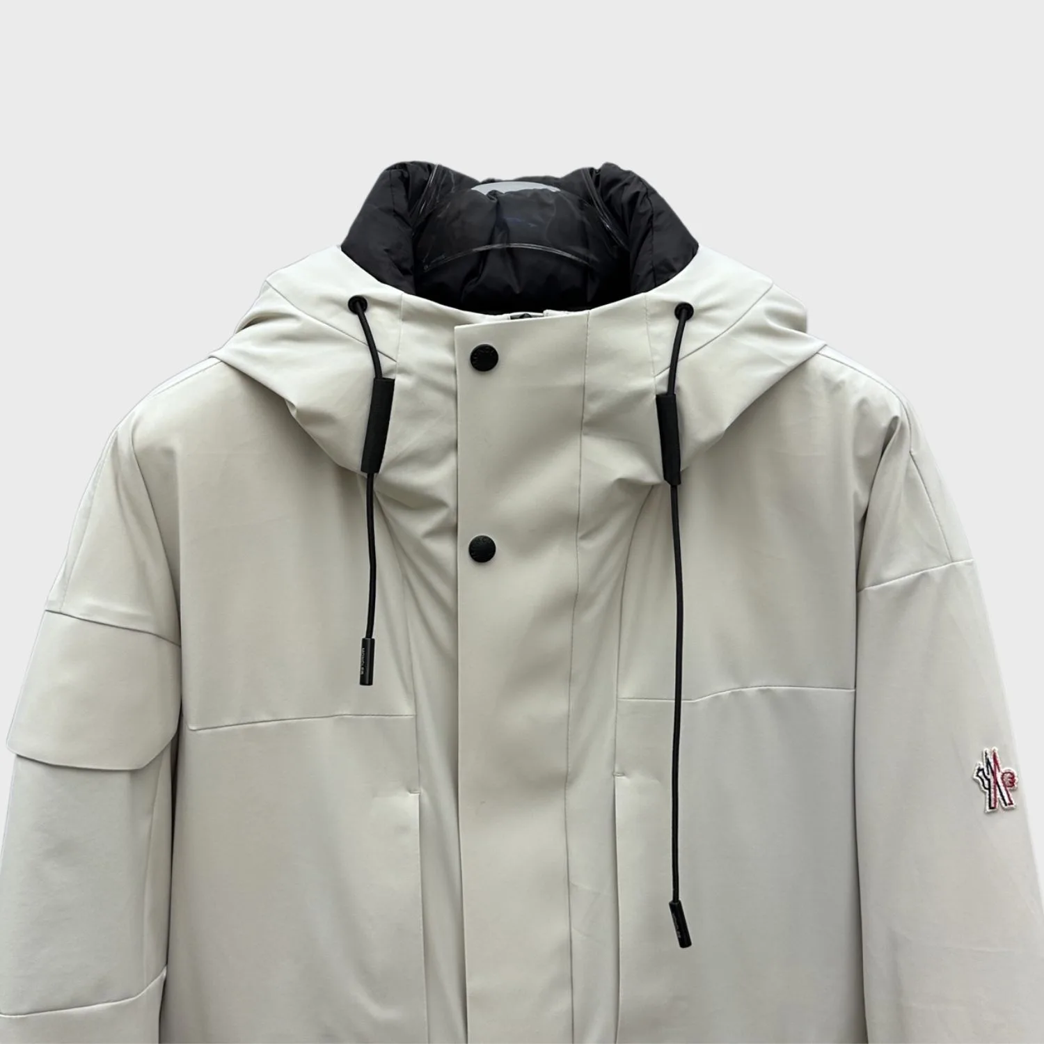 Alternative view of Moncler Technical Hooded Jacket White