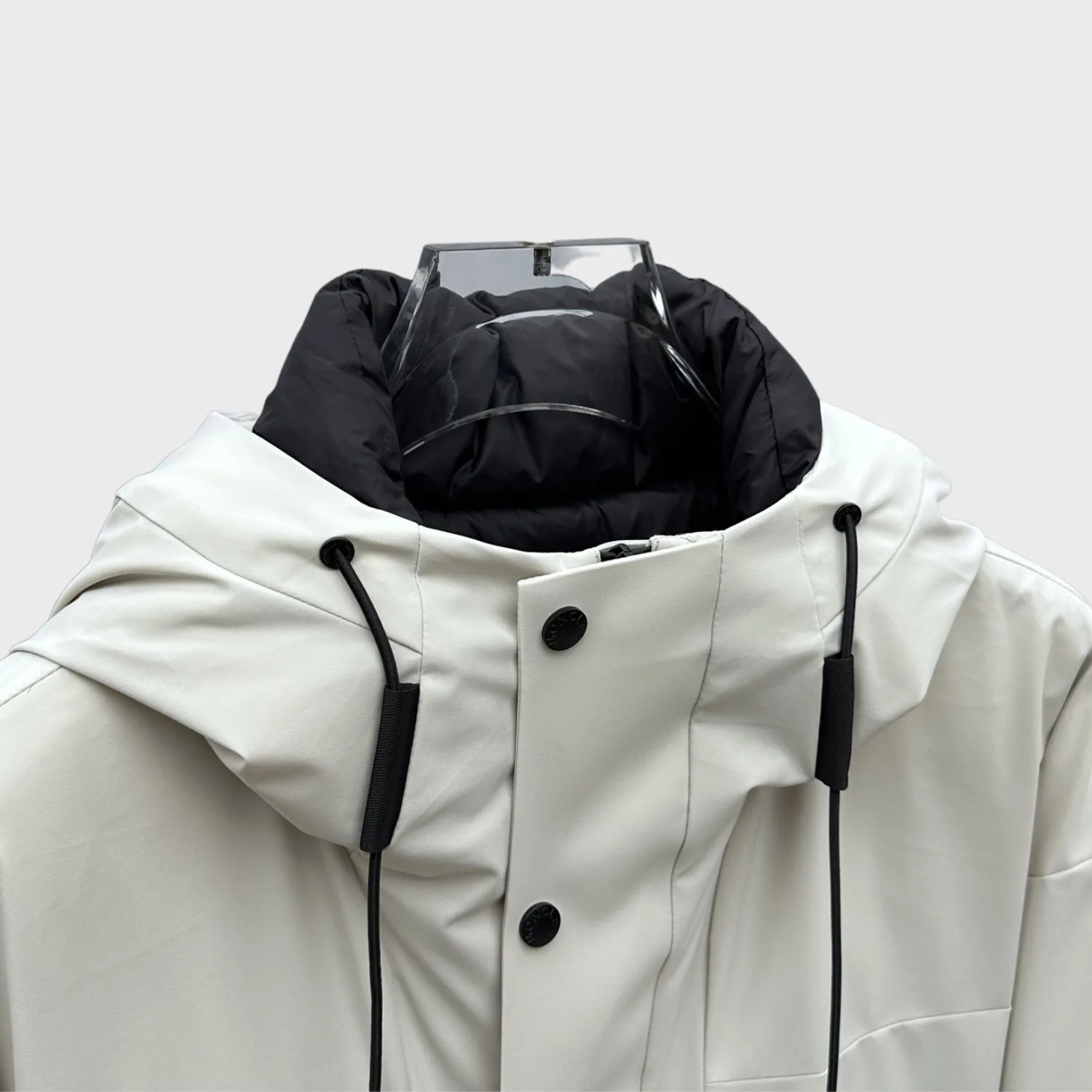 Moncler Technical Hooded Jacket White - Image 4