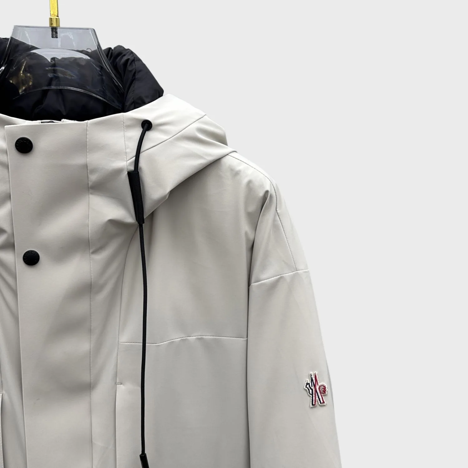 Moncler Technical Hooded Jacket White - Image 3