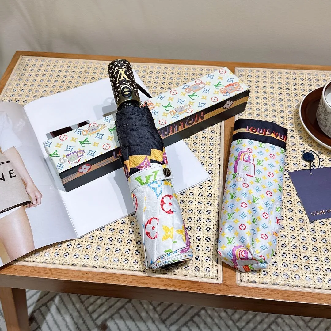 Louis Vuitton Monogram Printed Umbrella White - Image 9
