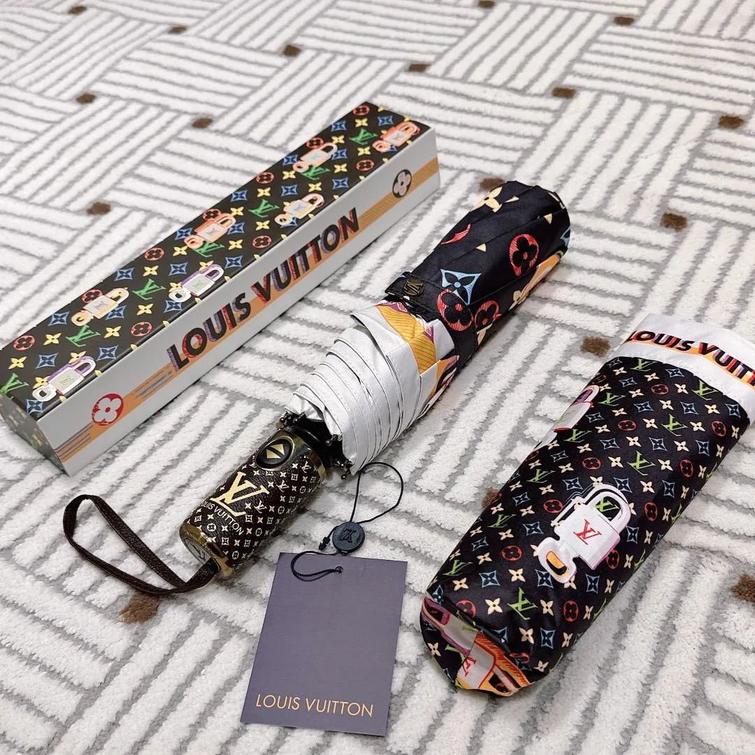 Louis Vuitton Monogram Printed Umbrella Black - Image 2