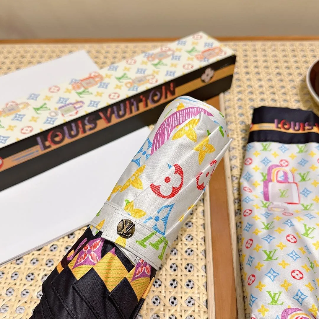 Louis Vuitton Monogram Printed Umbrella White - Image 5