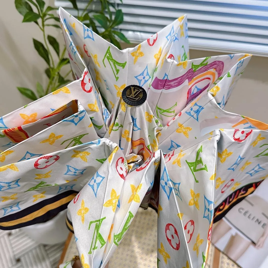 Louis Vuitton Monogram Printed Umbrella White - Image 4