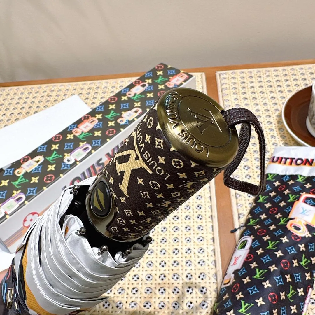 Louis Vuitton Monogram Printed Umbrella Black - Image 4