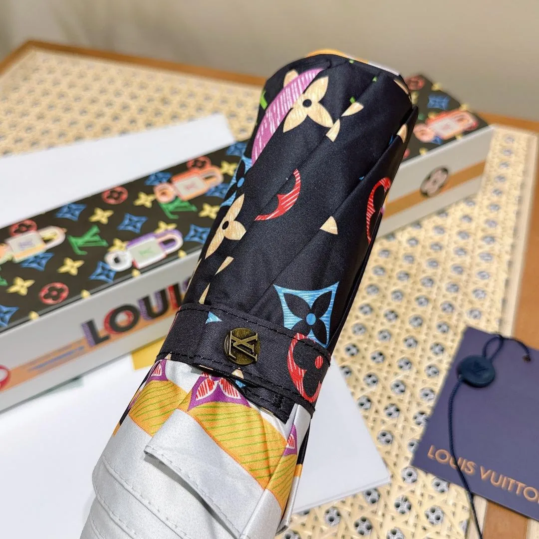 Louis Vuitton Monogram Printed Umbrella Black - Image 3