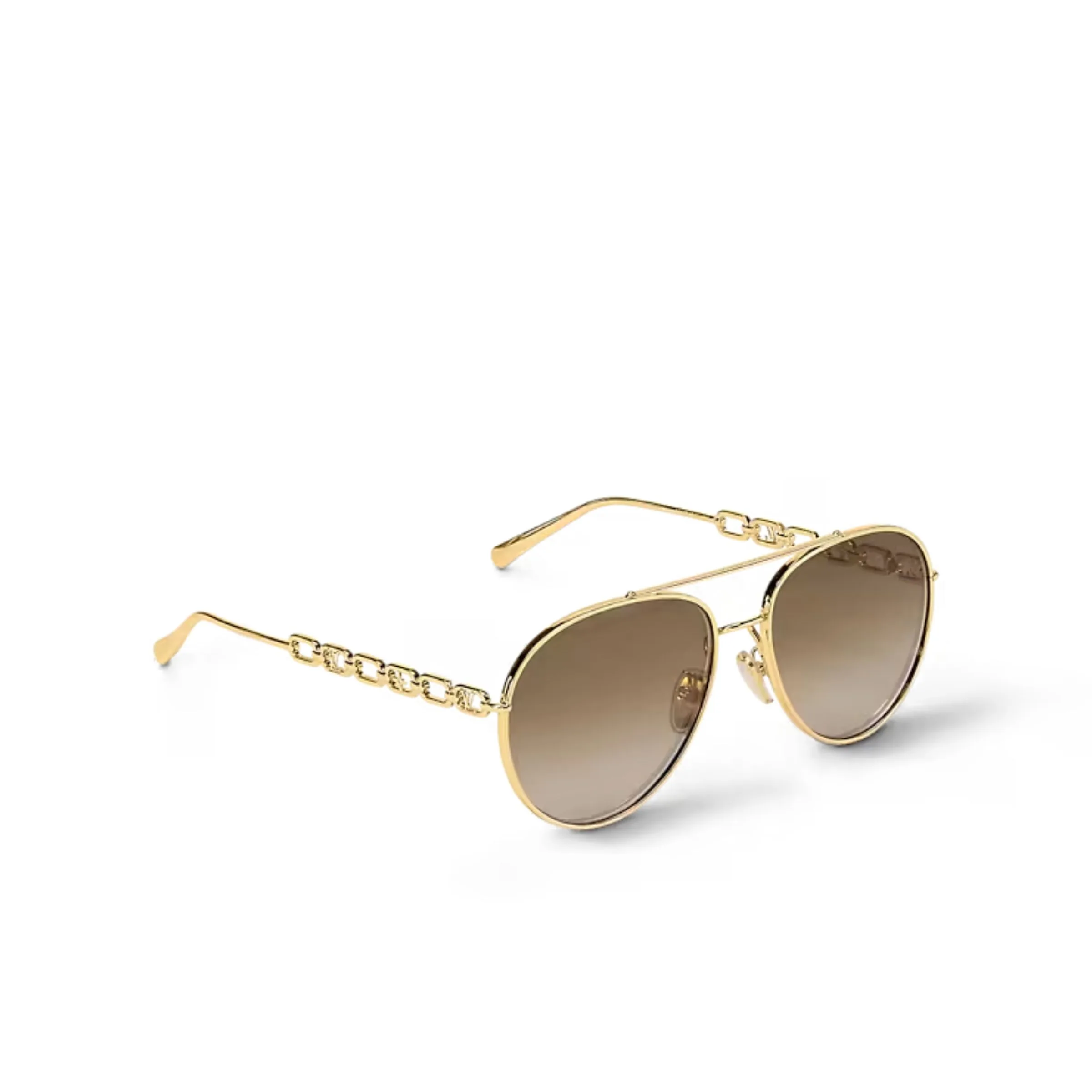 Louis Vuitton My LV Chain Pilot Sunglasses Gold - Image 4