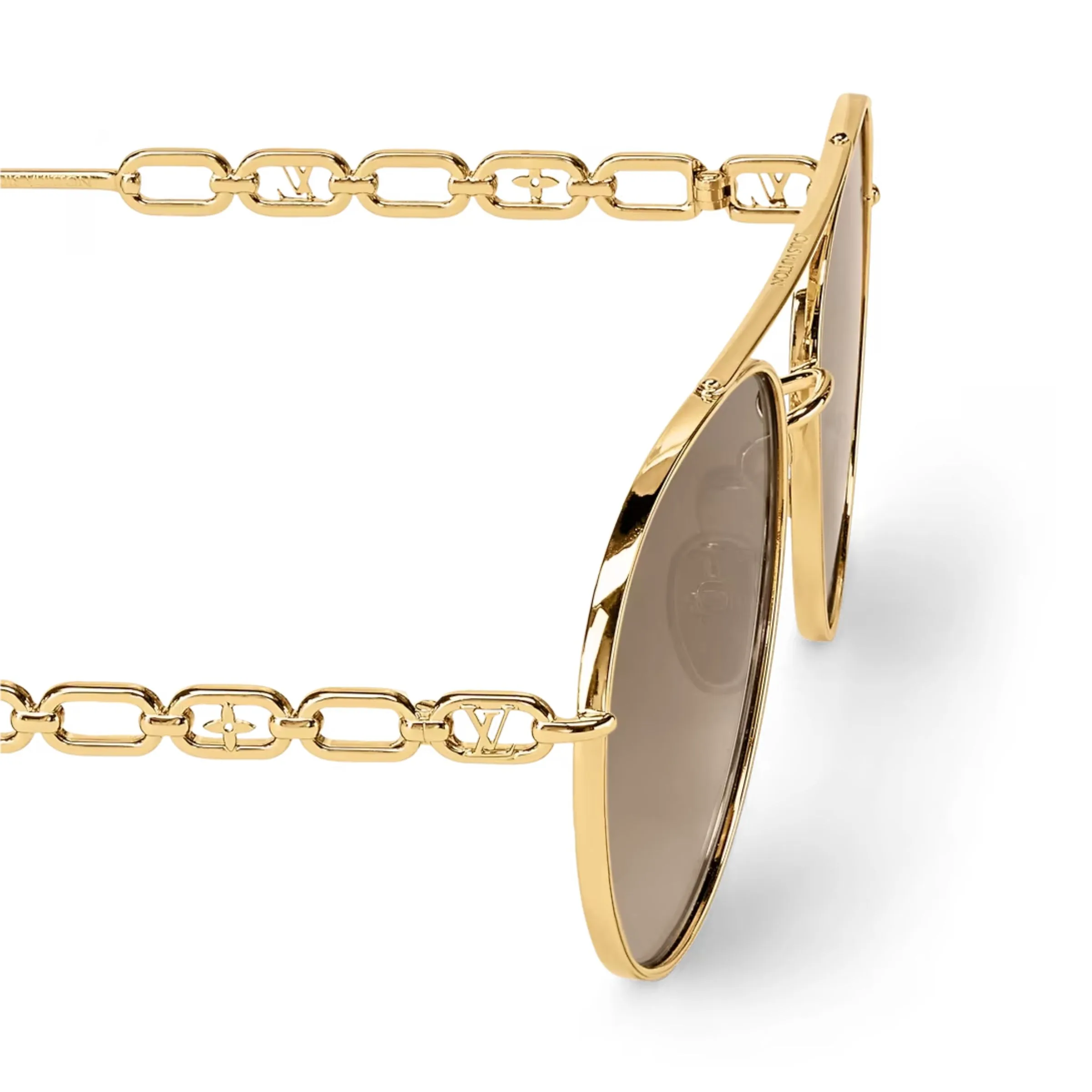 Louis Vuitton My LV Chain Pilot Sunglasses Gold - Image 5