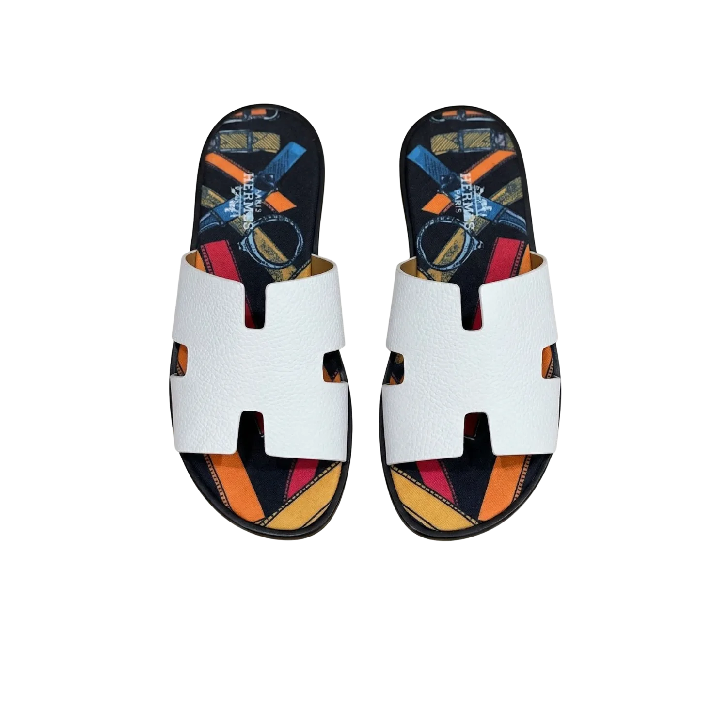 Hermes Izmir Sandals White/ Multicolor