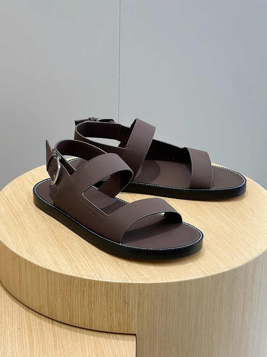 Loro Piana Nama Sandal Dark Brown - Image 4