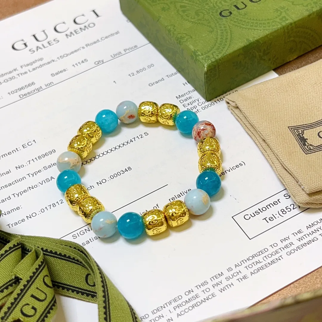 Alternative view of Gucci Natural Stone Bracelet Multicolor