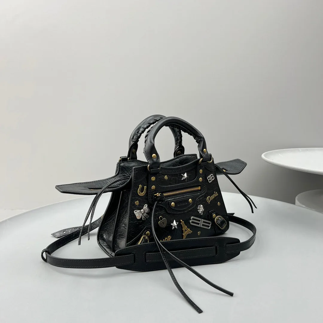 Balenciaga Neo Cagole XS Handbag Black / - Image 5