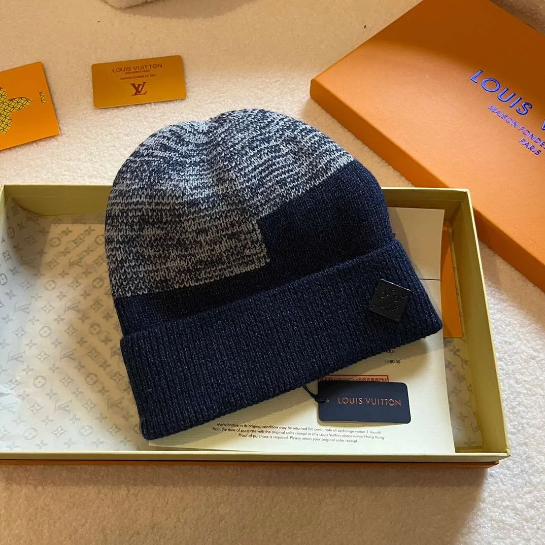 Louis Vuitton Neo Petit Damier Beanie Dark Blue