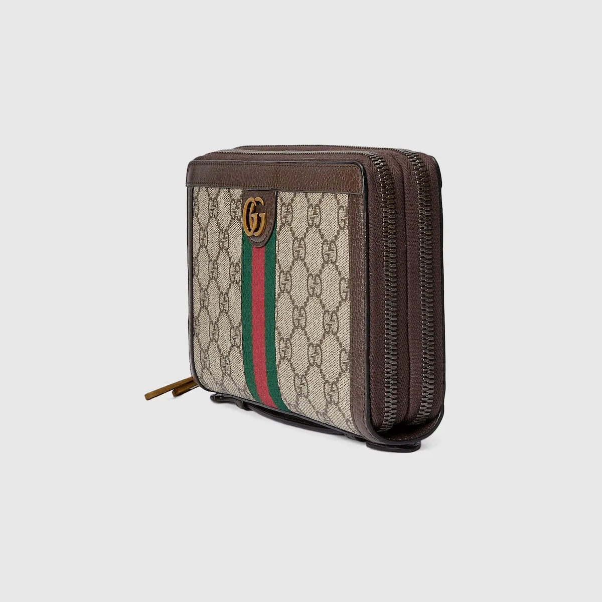 Gucci Ophidia Travel Case Clutch & Pouch / Beige Gold Hardware - Image 8