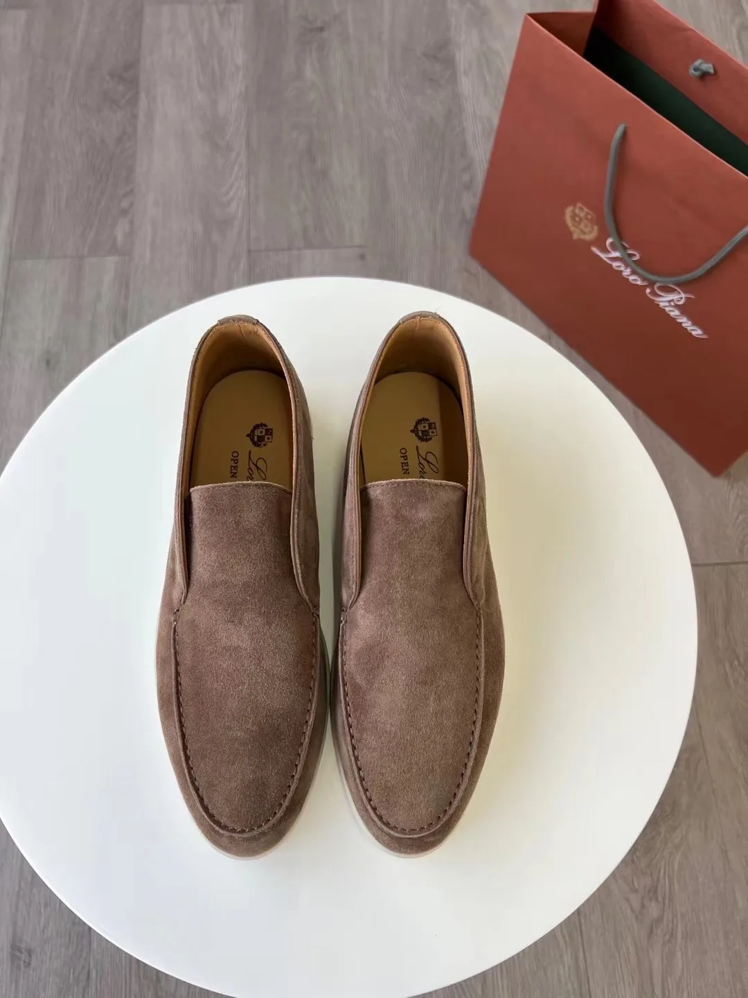 Loro Piana Open Walk Chukka Boots Grey - Image 5