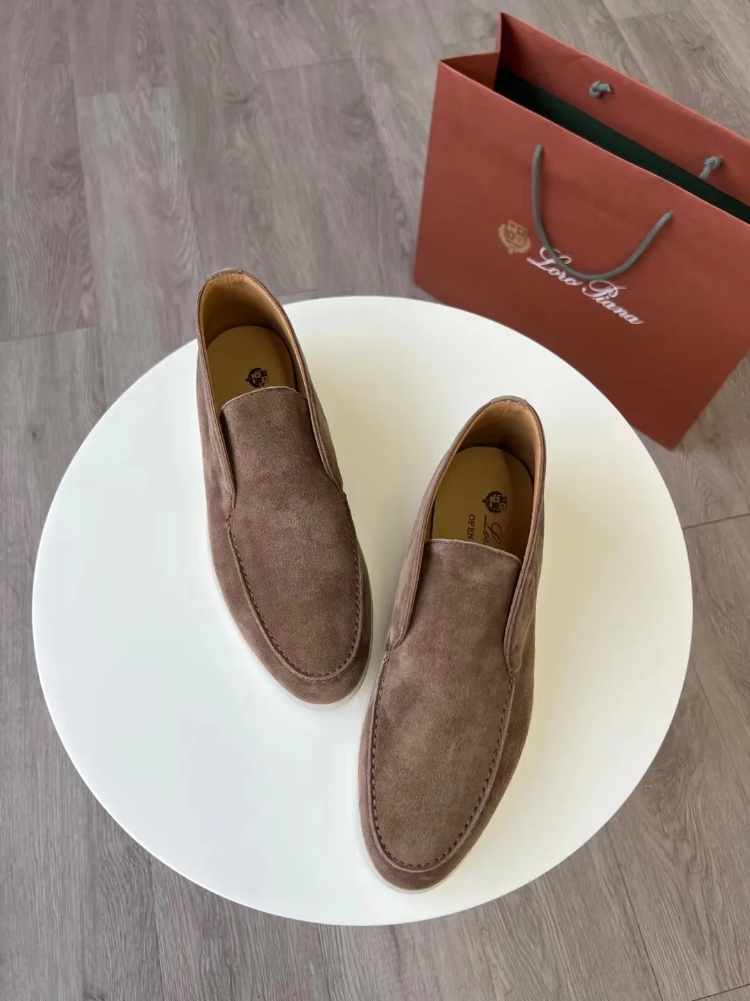 Loro Piana Open Walk Chukka Boots Grey - Image 6
