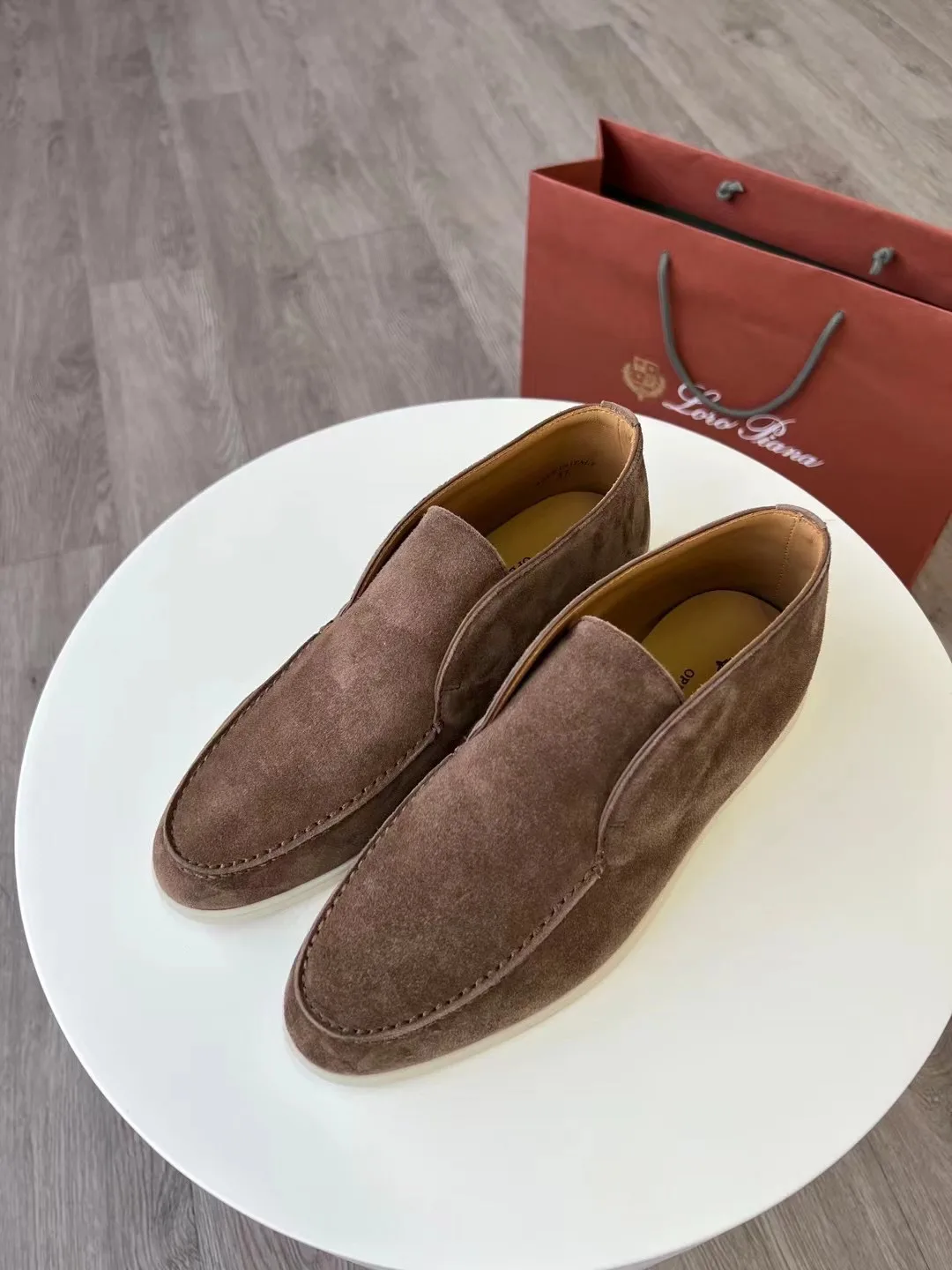 Loro Piana Open Walk Chukka Boots Grey - Image 7