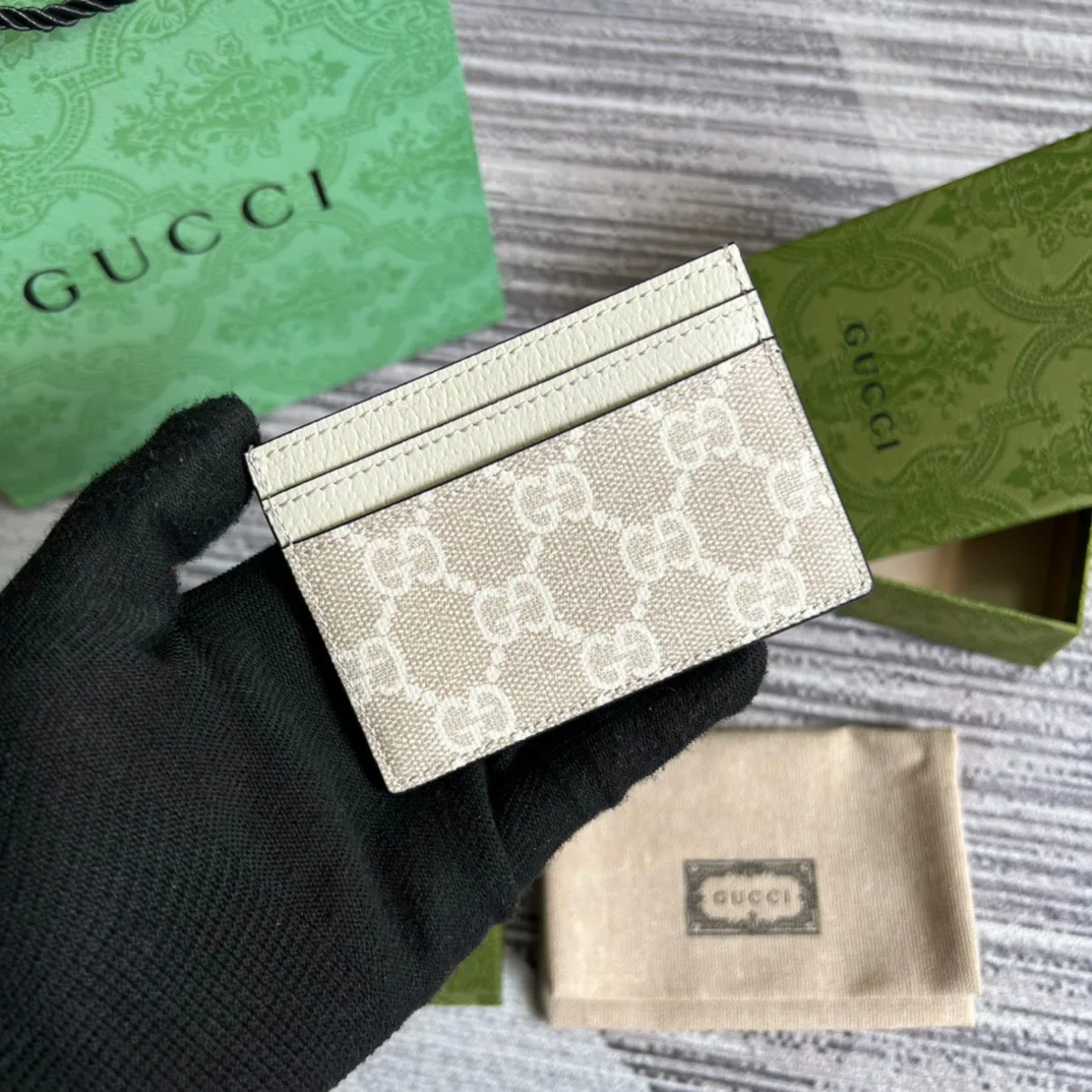 Alternative view of Gucci Ophidia GG card case White /
