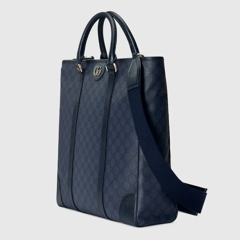Gucci Ophidia Medium Tote Bag / Blue Palladium Hardware - Image 8