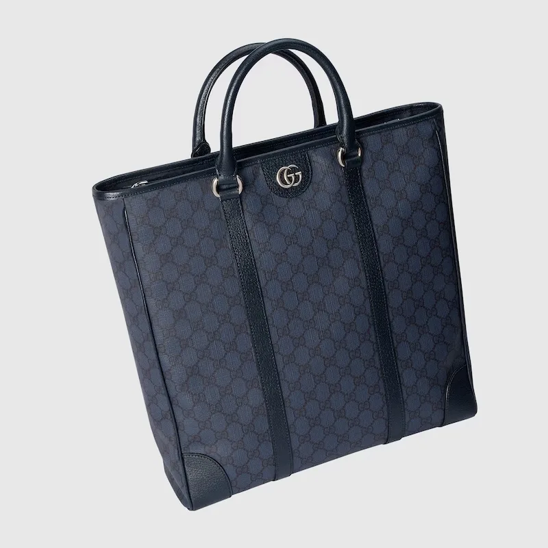 Gucci Ophidia Medium Tote Bag / Blue Palladium Hardware - Image 7
