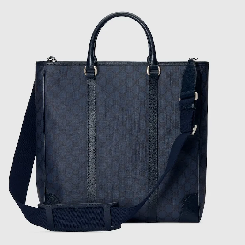 Gucci Ophidia Medium Tote Bag / Blue Palladium Hardware - Image 6
