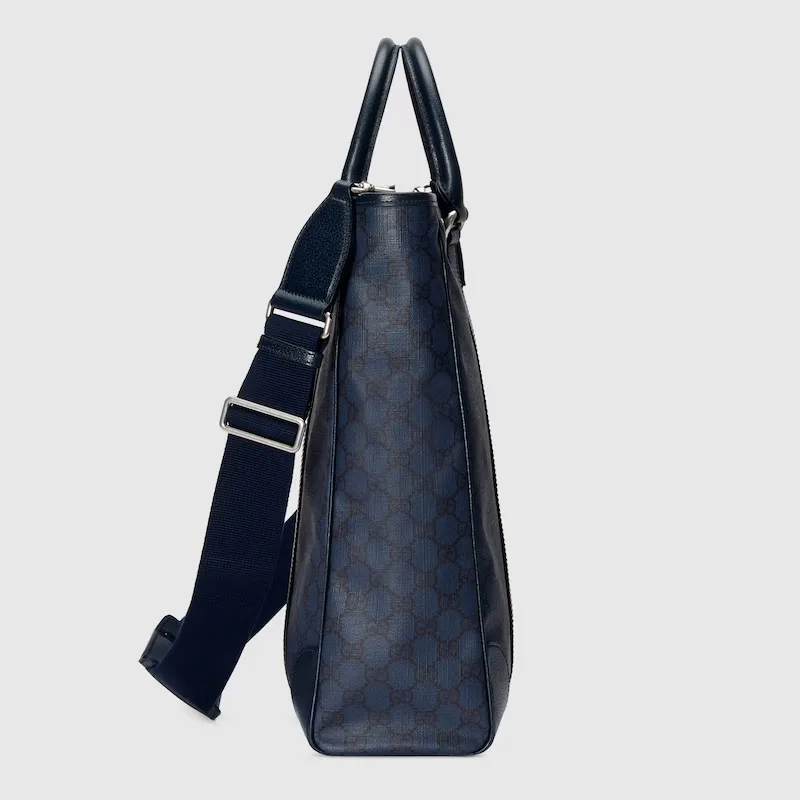 Gucci Ophidia Medium Tote Bag / Blue Palladium Hardware - Image 5