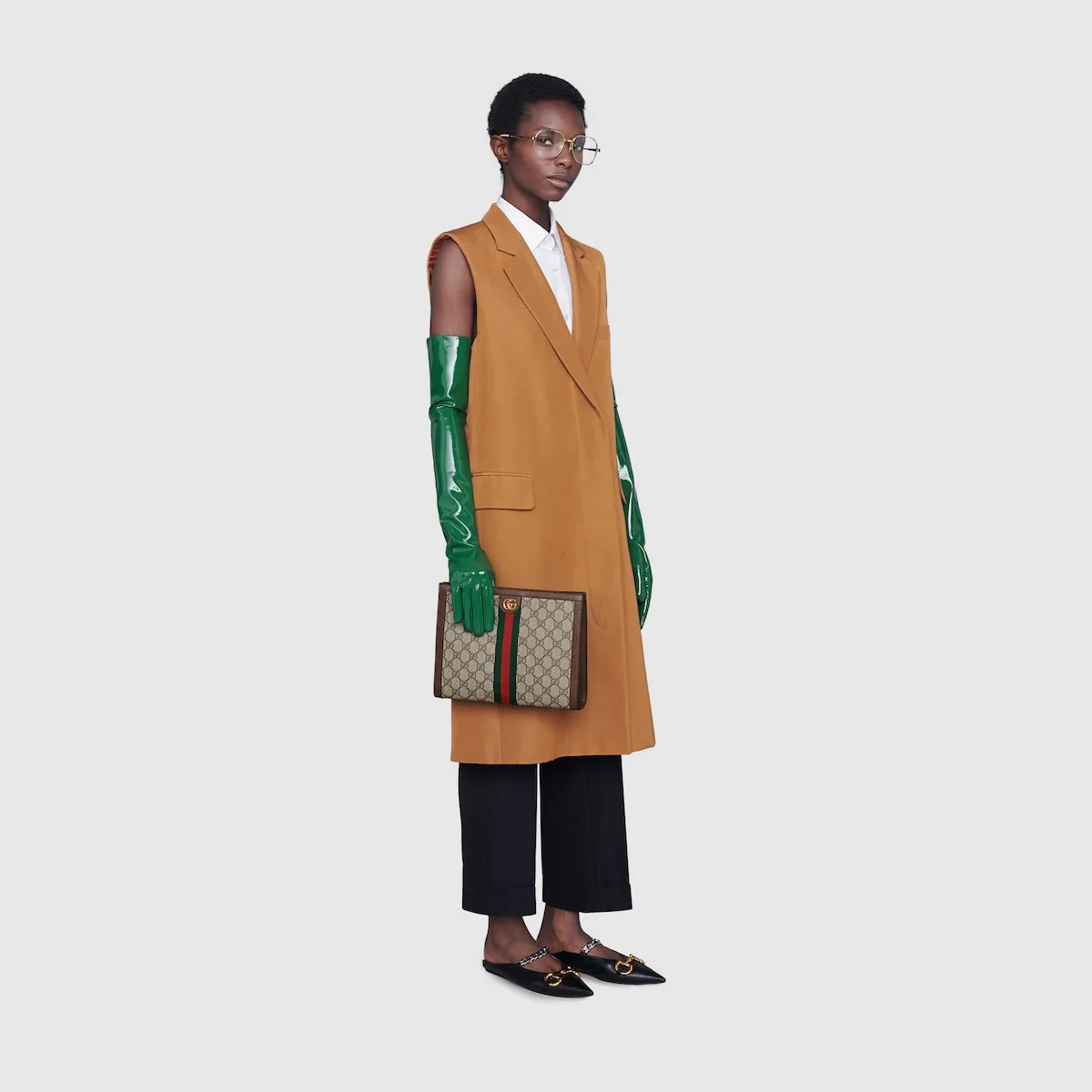 Gucci Ophidia Pouch Beige / - Image 2