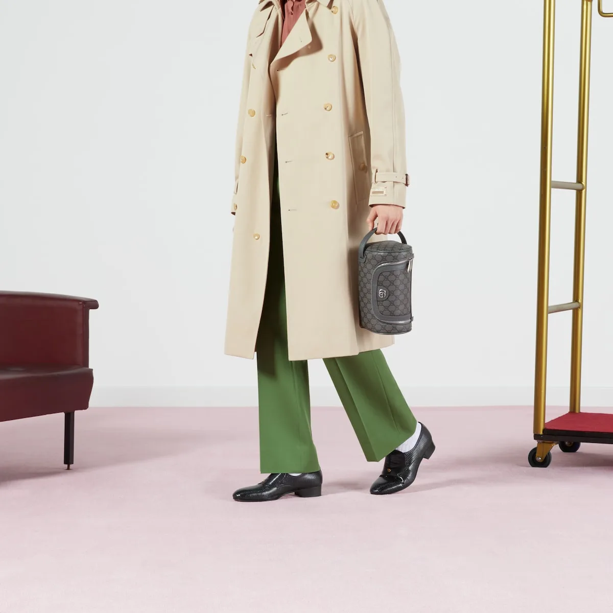 Alternative view of Gucci Ophidia Toiletry Case Clutch & Pouch / Grey Palladium Hardware