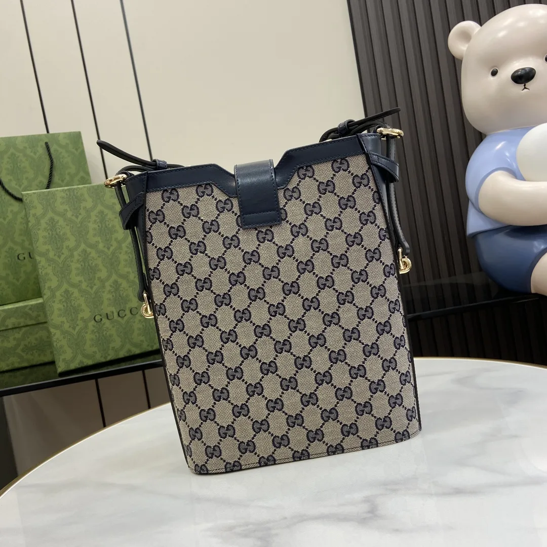 Gucci Original GG Small Bucket Bag Beige / - Image 10
