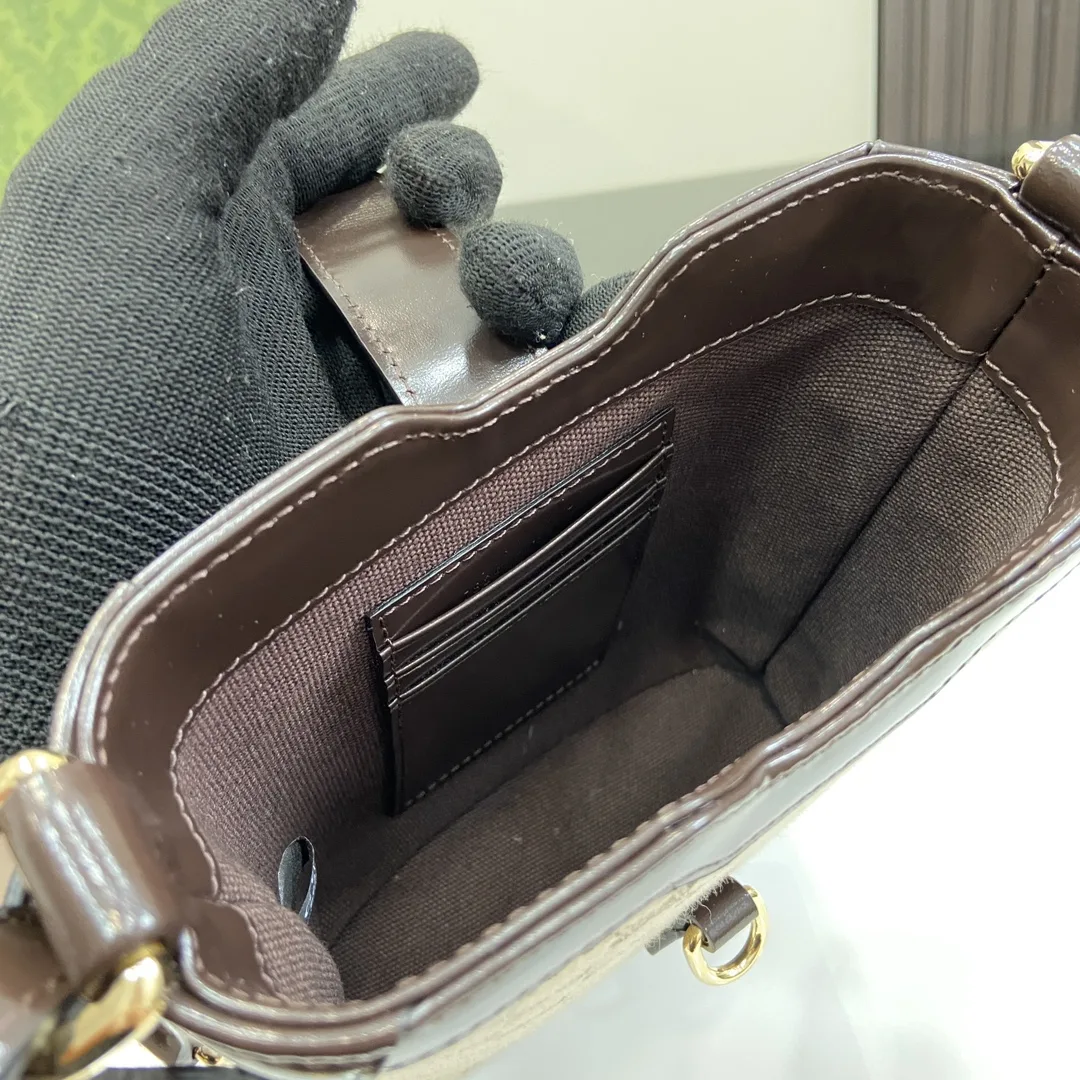 Gucci Original GG Small Bucket Bag Beige / - Image 6