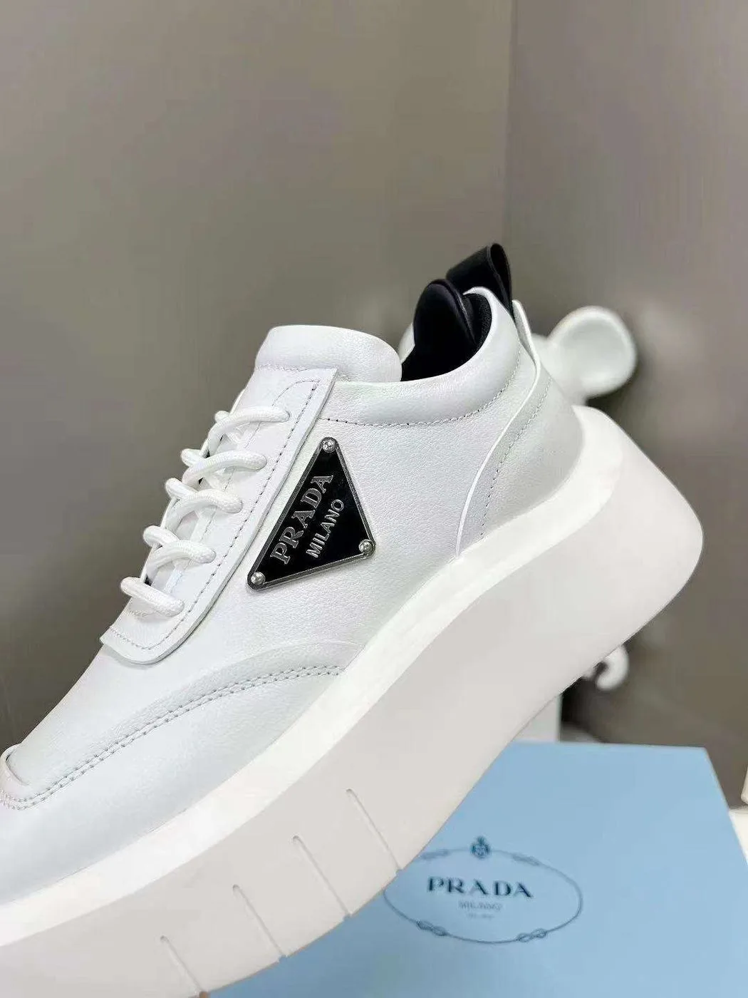 Alternative view of Prada Padded Sneakers White
