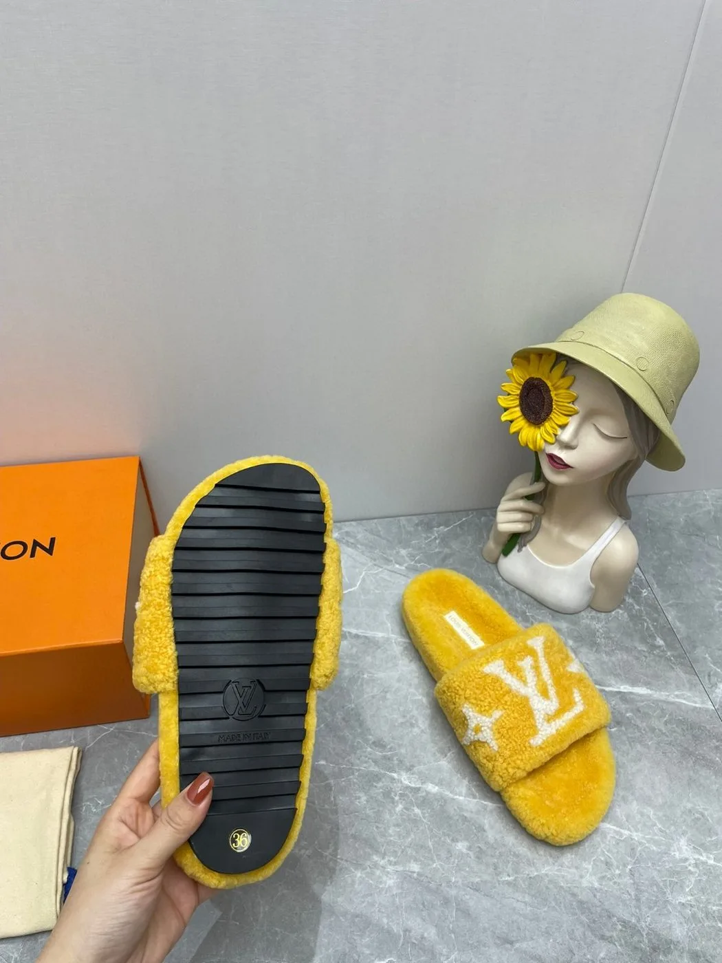 Louis Vuitton Paseo Flat Comfort Mule Yellow - Image 4