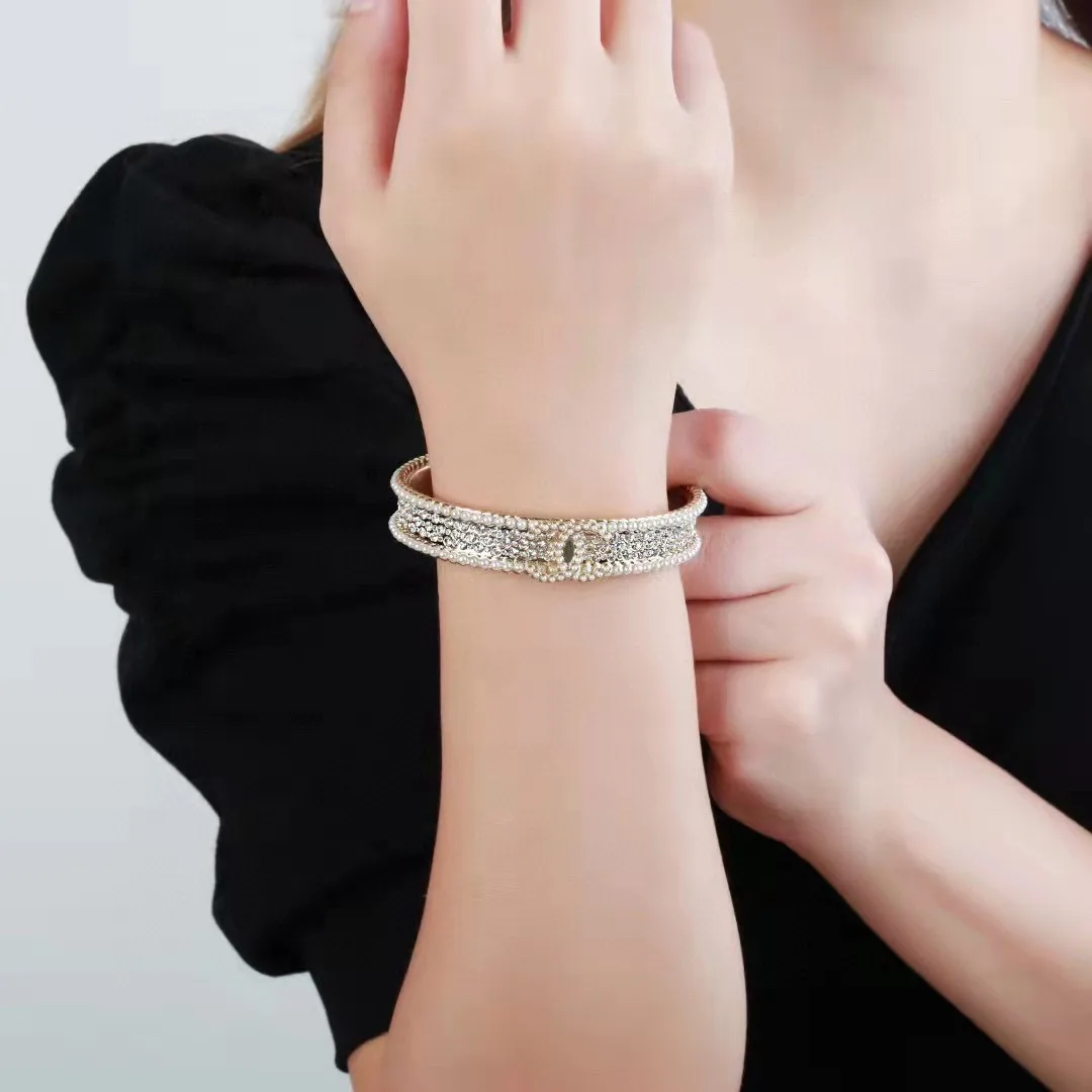 Chanel Pearls Bracelet Gold - Image 10