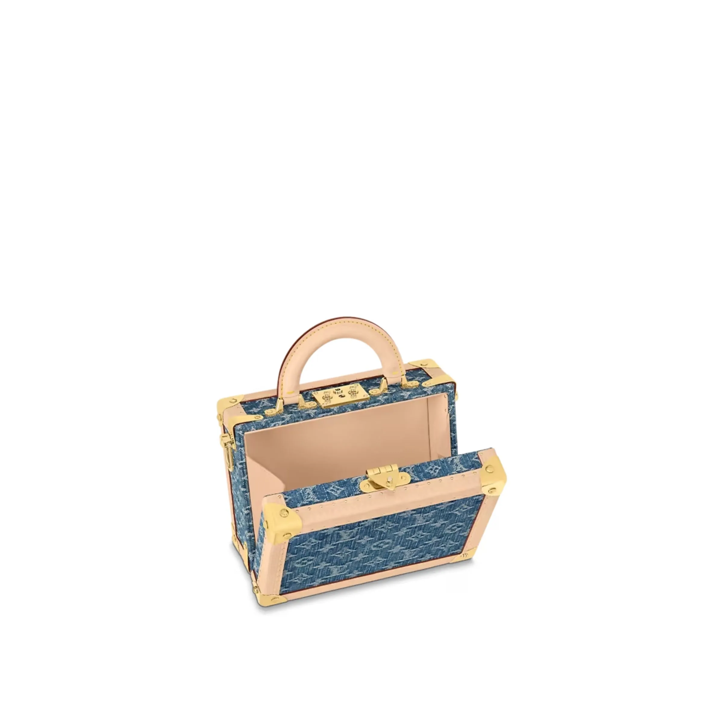 Louis Vuitton Petite Valise Denim Bleu Blue 8.9 Inches/ - Image 4