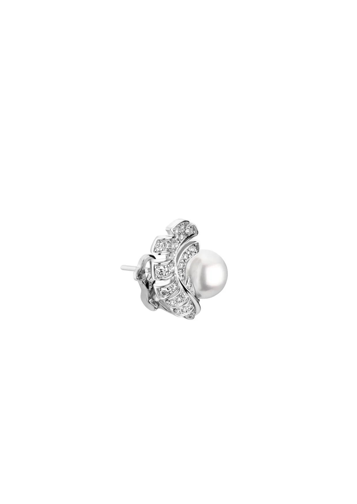 Plume De Chanel Earrings Silver - Image 3