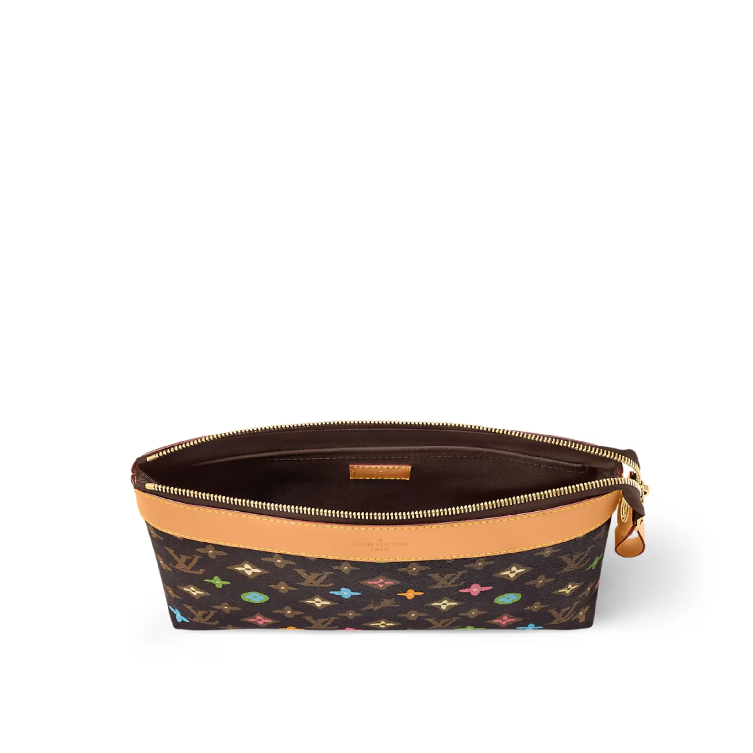 Louis Vuitton Pochette Voyage Souple Pouch / Brown Monogram Craggy Gold Hardware - Image 5
