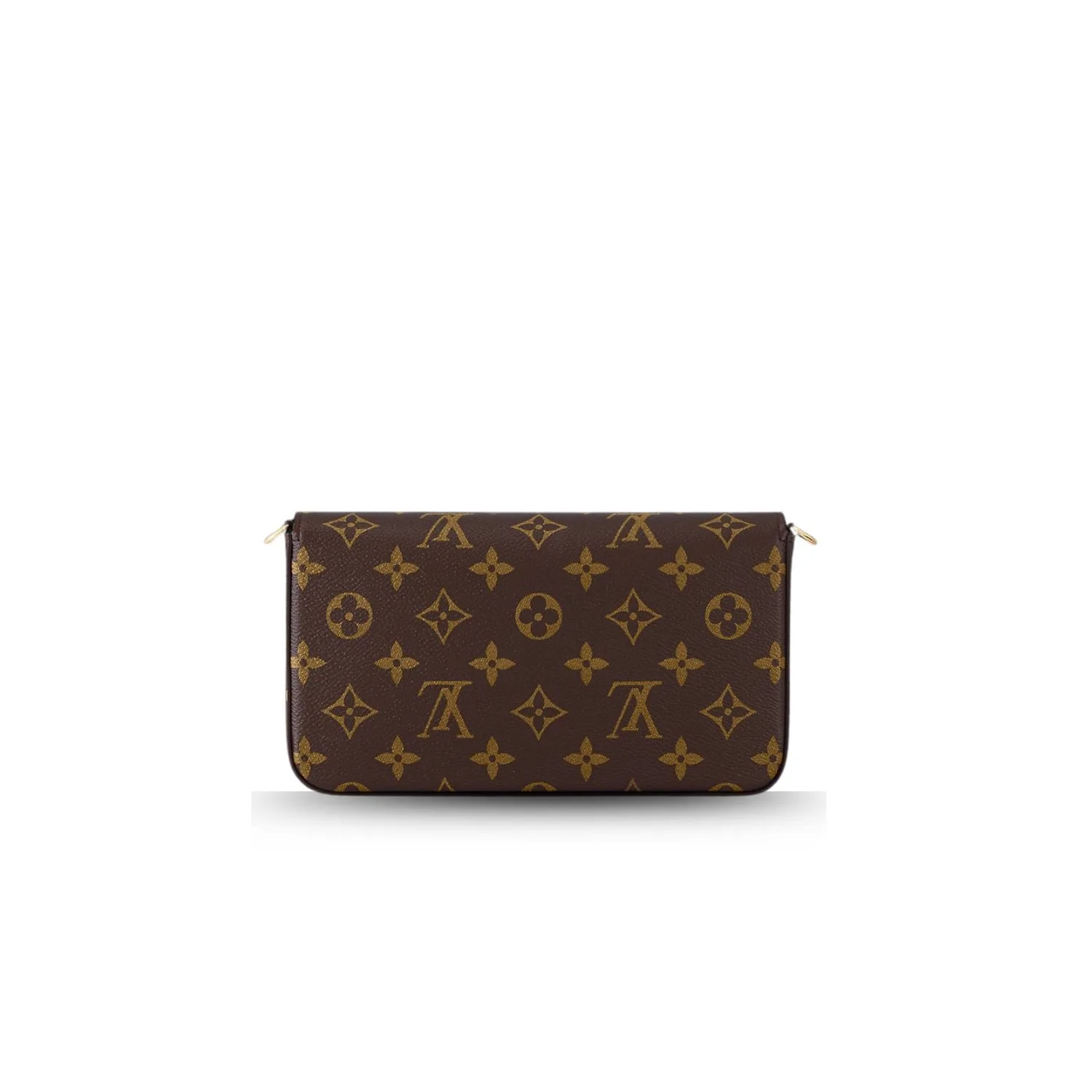Louis Vuitton Pochette Felicie Shoulder Bag / Fuchsia Monogram Canvas Gold Hardware - Image 6