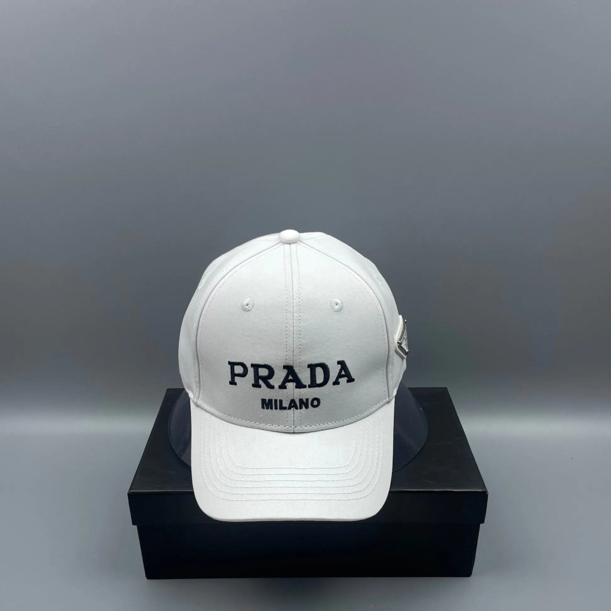 Alternative view of Prada Denim Baseball Cap White Prada