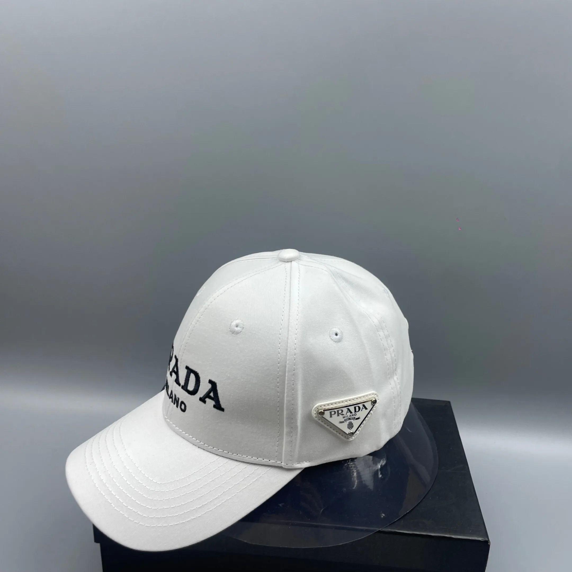 Prada Denim Baseball Cap White Prada - Image 3