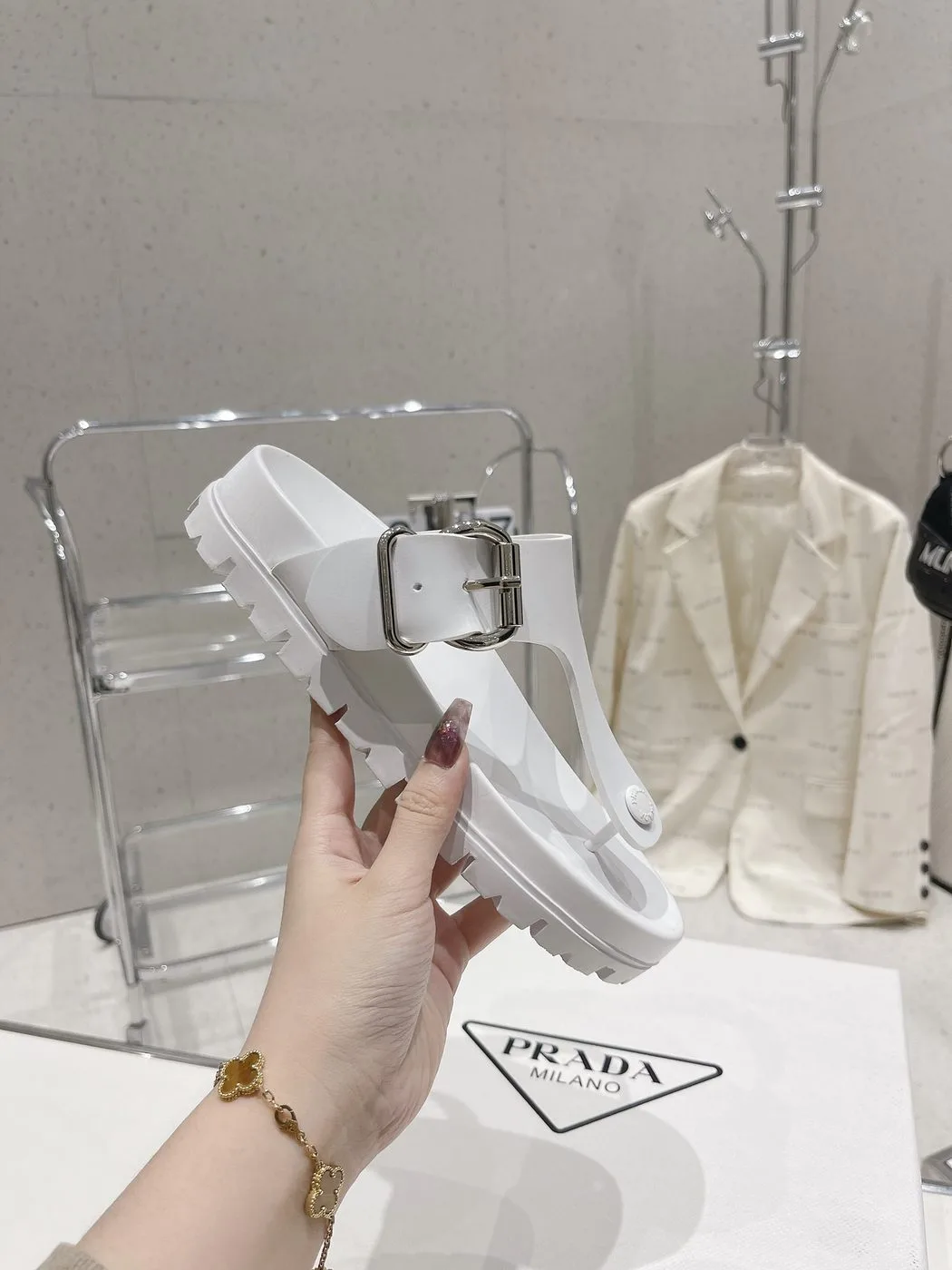 Alternative view of Prada Holster AD Coastal White