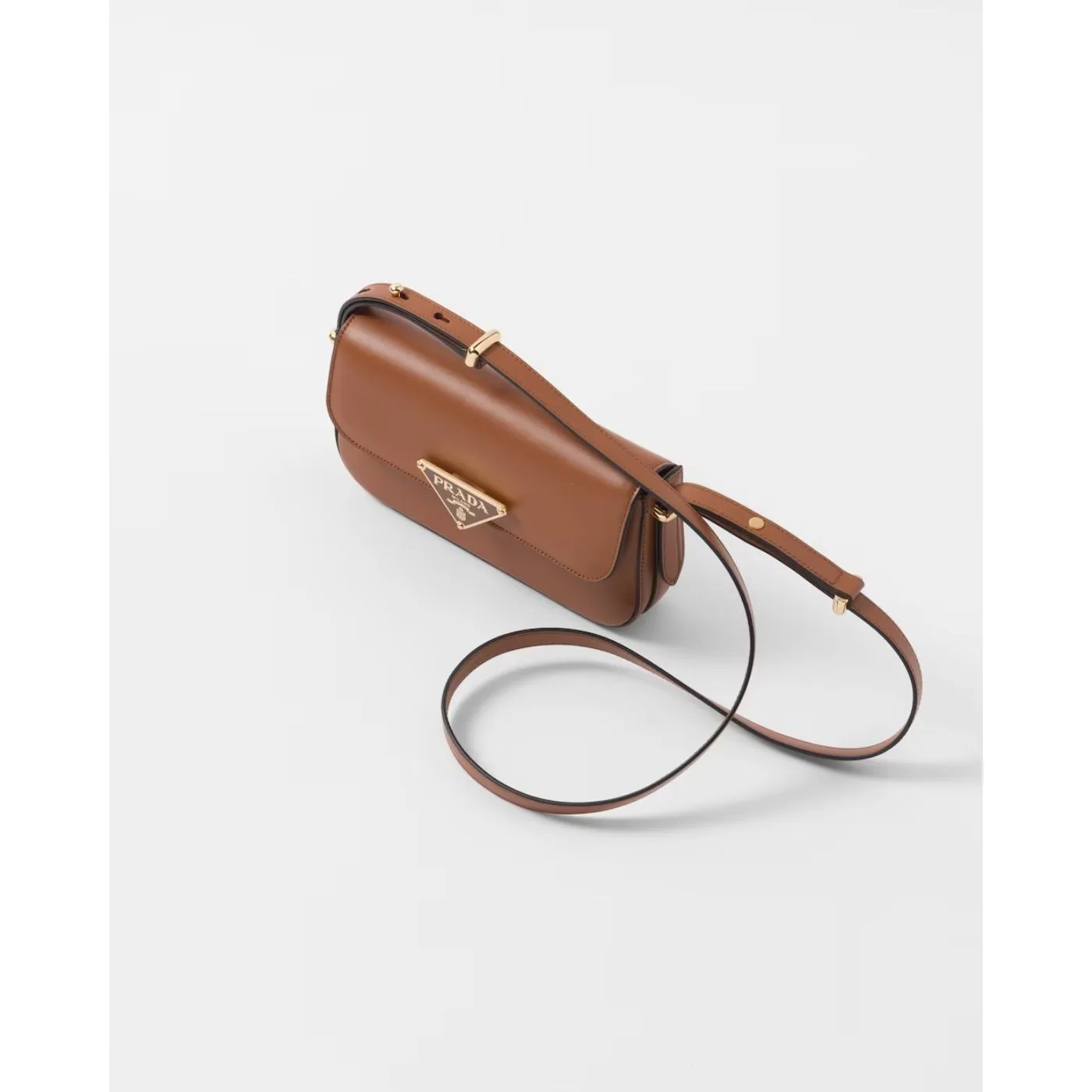 Alternative view of Prada Leather Shoulder Cognac Bag 1BD339_ASK_F0XUG_V_MTO- / 8 Inches