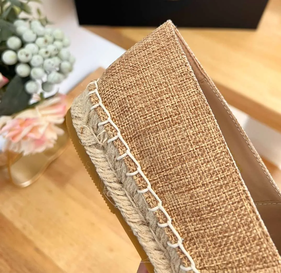 Prada Linen Espadrilles Brown - Image 5