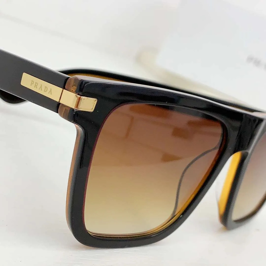 Alternative view of Prada Ombre Square Sunglasses Brown