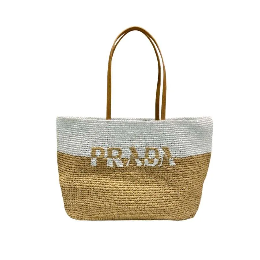 Prada Raffia Tote